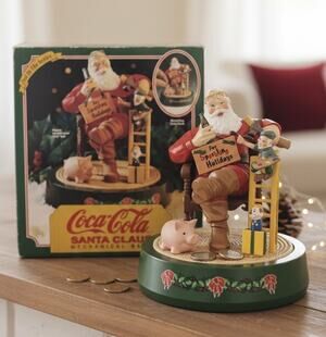 Coca-Cola Santa Claus Mechanical Bank Ertl 2nd Series w/ Original Box 1984
